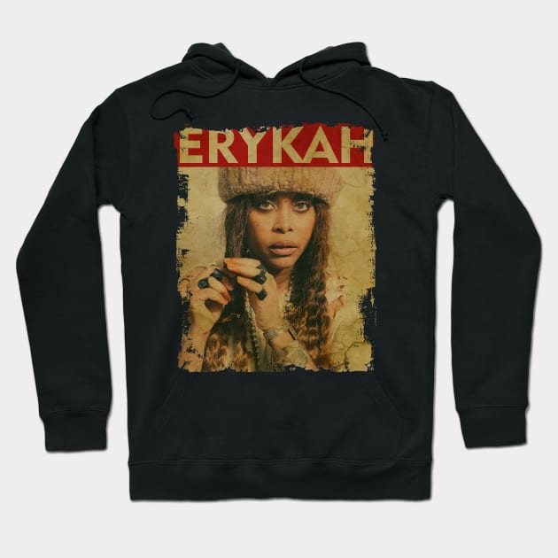 TEXTURE ART- Erykah Badu Hoodie by ZiziVintage